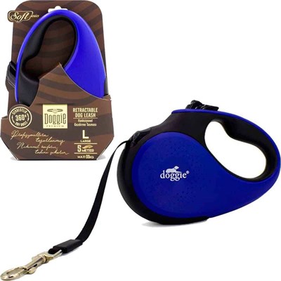 Doggie Otomatik Köpek Tasması Soft L 50 kg 5 mt Lacivert 8680782170447 Doggie Otomatik Köpek Tasmaları Amazon Pet Center