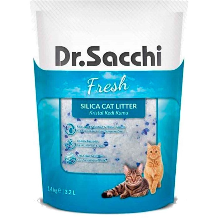 Dr.Sacchi Kristal Kedi Kumu 3.2 Lt 8690286590177 Amazon Pet Center