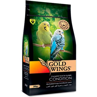 Gold Wings Premium Muhabbbet Kondisyon Yemi 200 gr 8680468041924 Gold Wings Premium Muhabbet Kuşu Yemleri Amazon Pet Center
