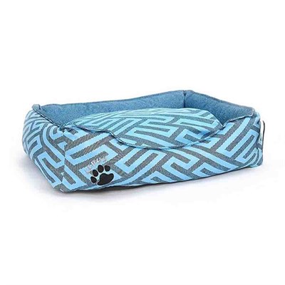 Lepus Premium Desenli Köpek Yatağı Mavi Medium 8681451061592 Amazon Pet Center