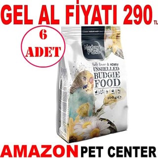 Nature Plan Kabuksuz Muhabbet Kuşu Yemi 400 Gr 6 AD Gel Al 35008354 Amazon Pet Center