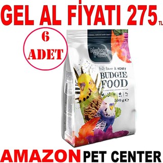 Nature Plan Meyveli Ballı Muhabbet Kuşu Yemi 500 Gr 6 AD Gel Al 35008316 Amazon Pet Center