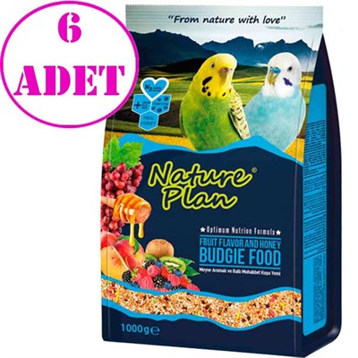 Nature Plan Premium Muhabbet Kuşu Yemi 1 Kg 6 AD 8699004230043 Nature Plan Koli Kuş Yemleri Amazon Pet Center