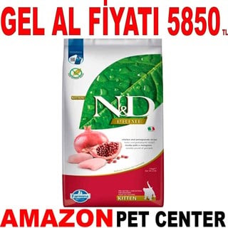 ND Tahılsız Tavuk ve Narlı Kitten Yavru Kedi Maması 10 Kg Gel Al 18809008 Amazon Pet Center