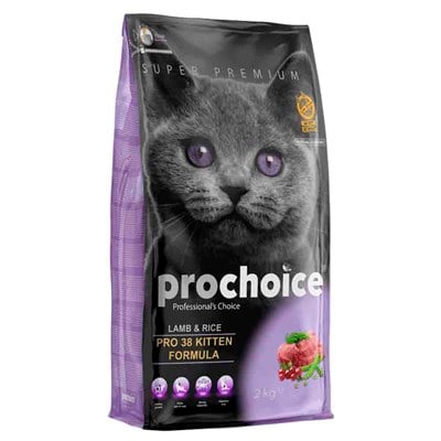 Prochoice Pro 38 Kuzulu ve Pirinçli Yavru Kedi Maması 2 kg 8681465601074 Pro Choice Yavru Kedi Mamaları Amazon Pet Center