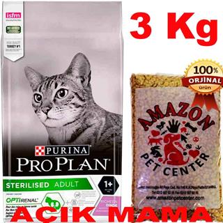 Proplan Sterilised Hindili Açık Kedi Maması 3 Kg 32117004 Amazon Pet Center