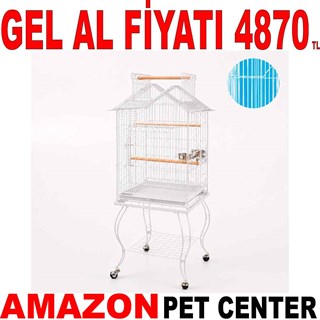 QH Sehpalı Papağan Kafesi BEYAZ 51x51x139 Cm 934 AB Gel Al 19198002 Amazon Pet Center