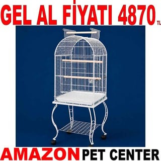 QH Sehpalı Papağan Kafesi Beyaz 51x51x152 Cm 902 AC Gel Al 19194004 Amazon Pet Center