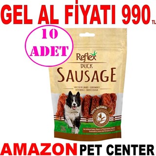 Reflex Dog Ördekli Sosisler Köpek Ödülü 80 Gr 10 AD Gel Al 19688008 Amazon Pet Center