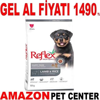 Reflex Kuzu Etli ve Pirinçli Yavru Köpek Maması 10 Kg Gel Al 18908008 Amazon Pet Center