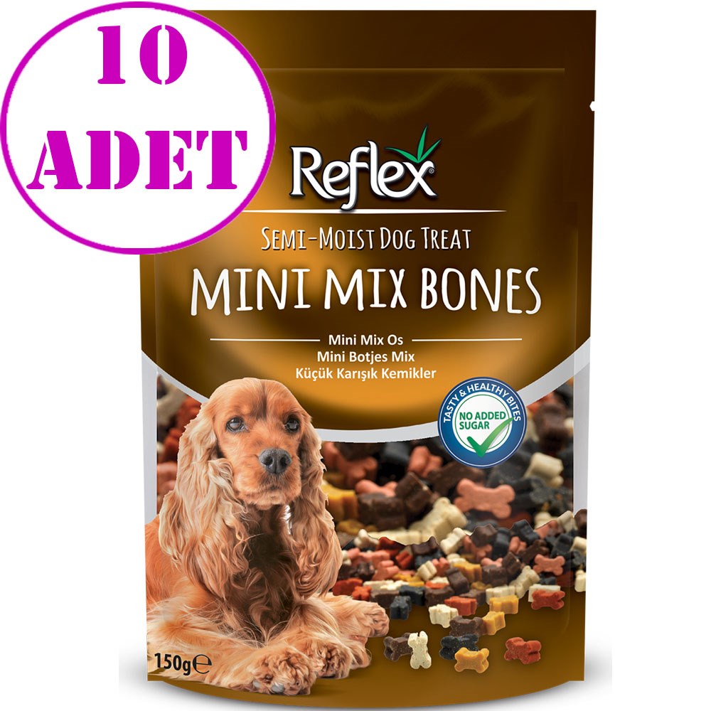 Reflex Mini Mix Bones Küçük Karışık Kemikler Yumuşak Köpek Ödülü 150gr 10 AD 32132786 Amazon Pet Center
