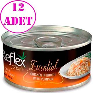 Reflex Plus Essential Kedi Konservesi Tavuklu Balkabaklı 70 Gr 12 AD 32118681 Amazon Pet Center