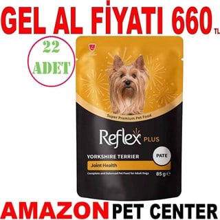 Reflex Plus Yorkshire Terrier Köpek Pouch Mama 85 Gr 22 Ad Gel Al 35013860 Amazon Pet Center