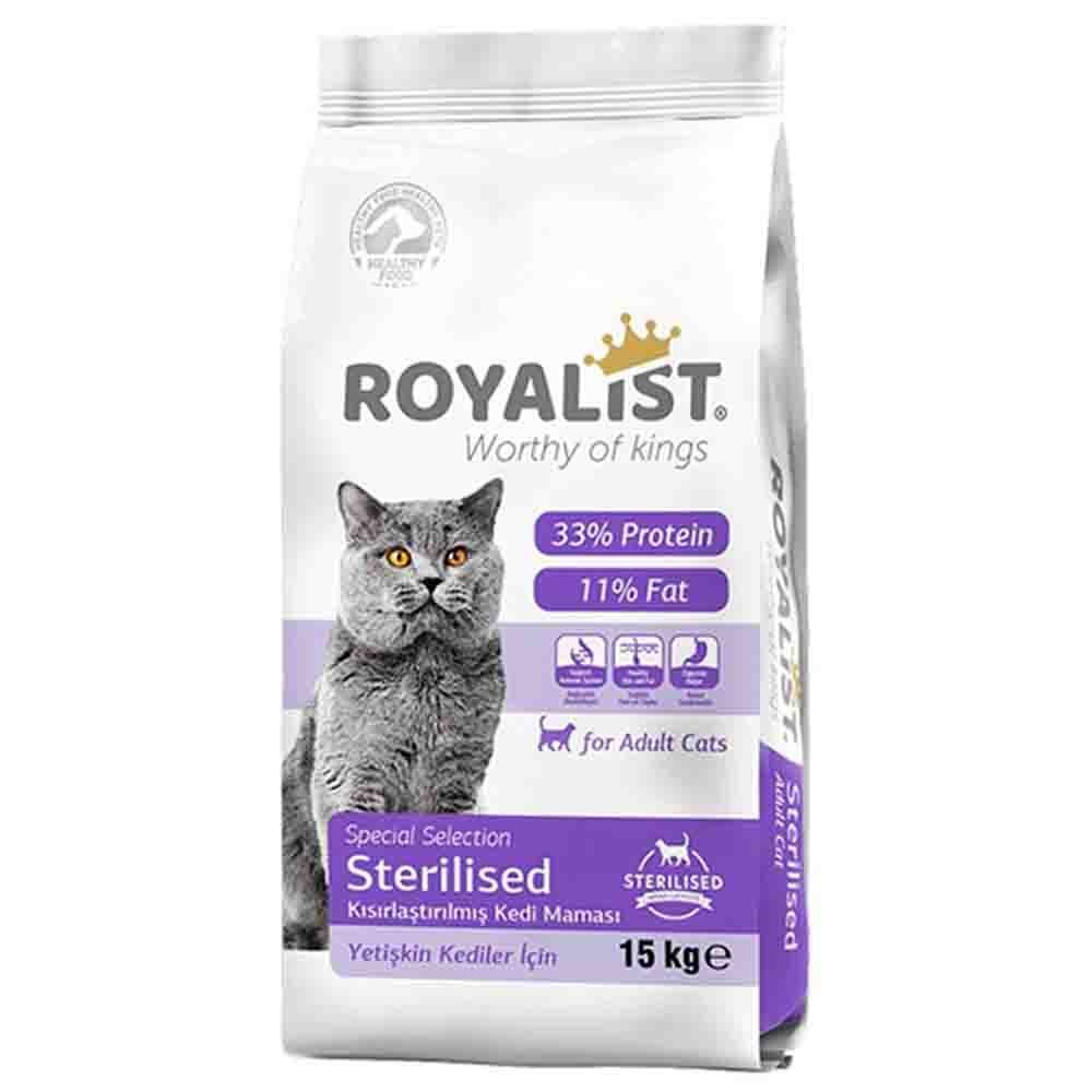 Royalist Sterilised Somonlu Kısırlaştırılmış Kedi Maması 15 Kg 8682291400992 Amazon Pet Center