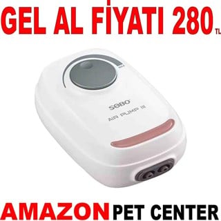 Sobo Akvaryum Hava Motoru Çift Çıkışlı 2x3,4 Lt/Dak AR-10 Gel Al  35006961 Amazon Pet Center