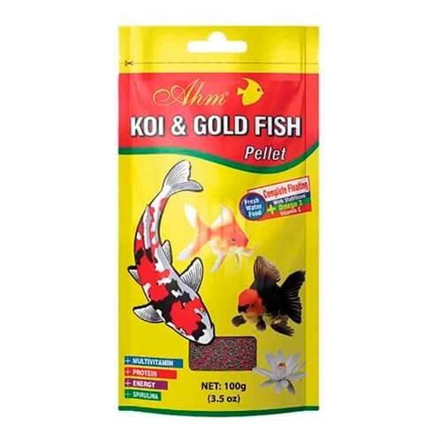 Ahm Koi Goldfish Pellet Japon Balıkları İçin Yem 100 gr  8699375333244 Amazon Pet Center