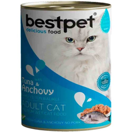 BestPet Ton Balıklı Kedi Konservesi 400gr 8681465603153 Best Pet Yetişkin Kedi Konserve Mamaları Amazon Pet Center