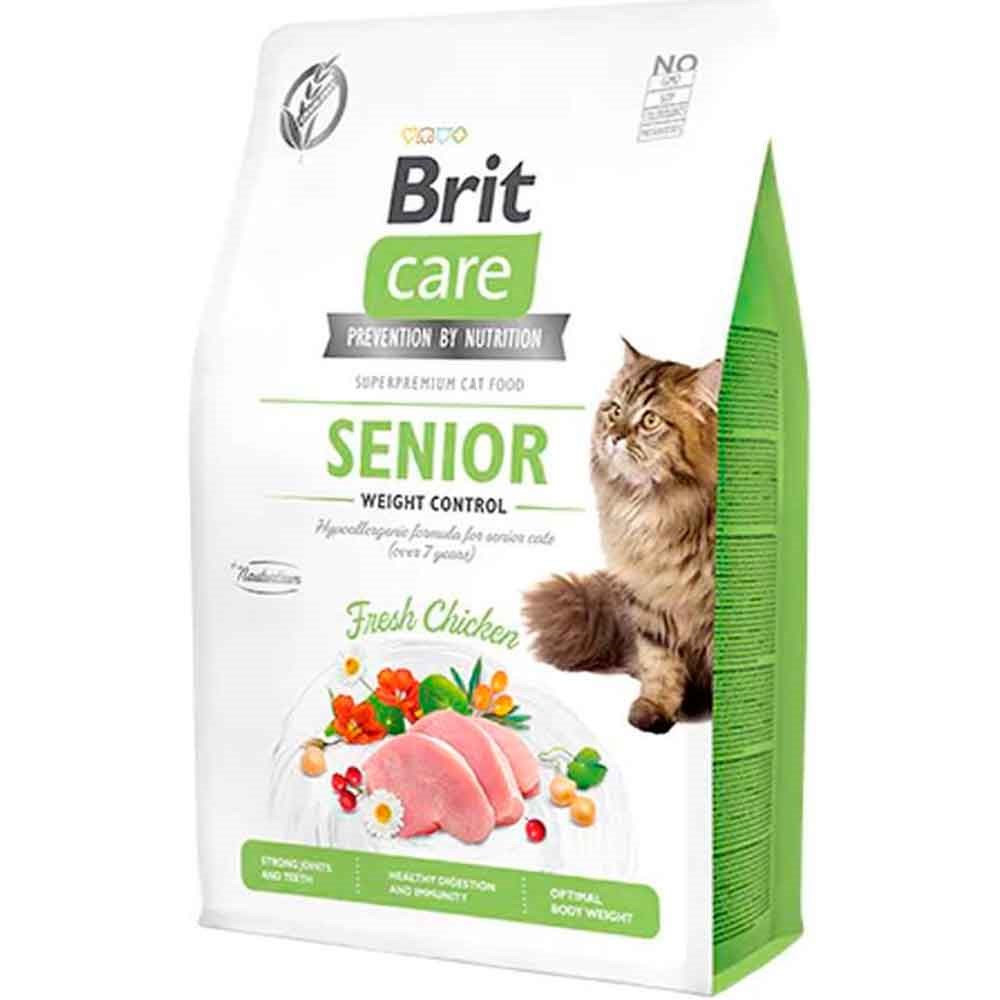 Brit Care Senior Hypo-Allergenic Kilo Kontrolü için Tahılsız Yaşlı Kedi Maması 2 Kg 8595602540945 Amazon Pet Center