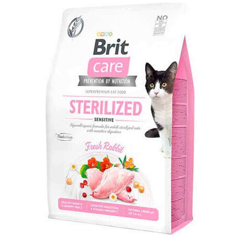 Brit Care Hypo-Allergenic Sindirim Sistemi Destekleyici Tahılsız  Kısırlaştırılmış Kedi Maması 2 kg 8595602540761 Amazon Pet Center