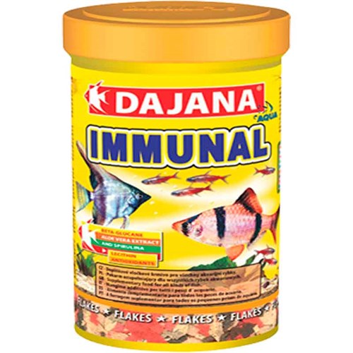 Dajana Tropical Immunal Pul Yem 250 Ml 8594000250968 Dajana Tatlı Su Akvaryumu Balık Yemleri Amazon Pet Center