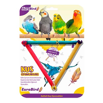 Euro Bird Kuş Oyuncağı Üçgen Salıncak KY09 8681144136125 Euro Bird Kuş Oyuncakları Amazon Pet Center
