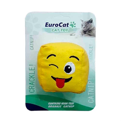 Eurocat Dil Çıkaran Smiley Küp Kedi Oyuncağı 8681144191292 EuroCat Kedi Oyuncakları Amazon Pet Center