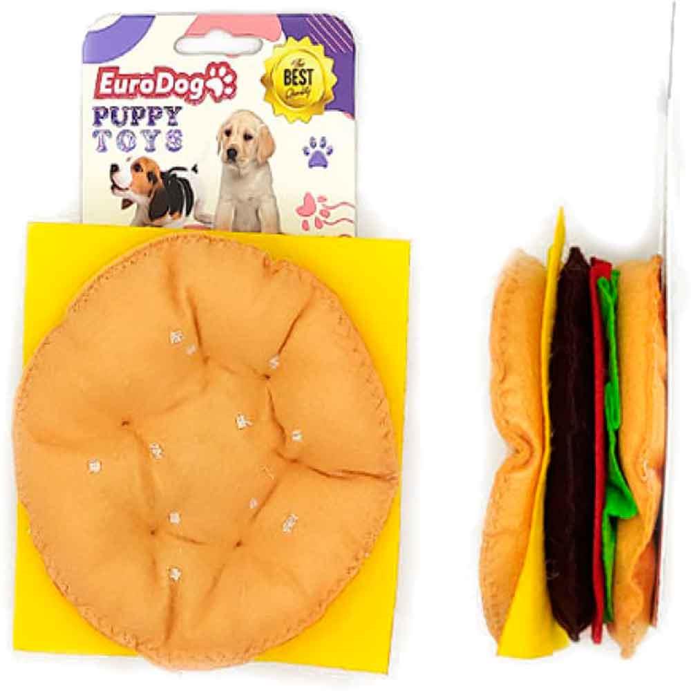 EuroDog Puppy Pet Toys Hamburger Köpek Oyuncağı 8681144195924 Amazon Pet Center