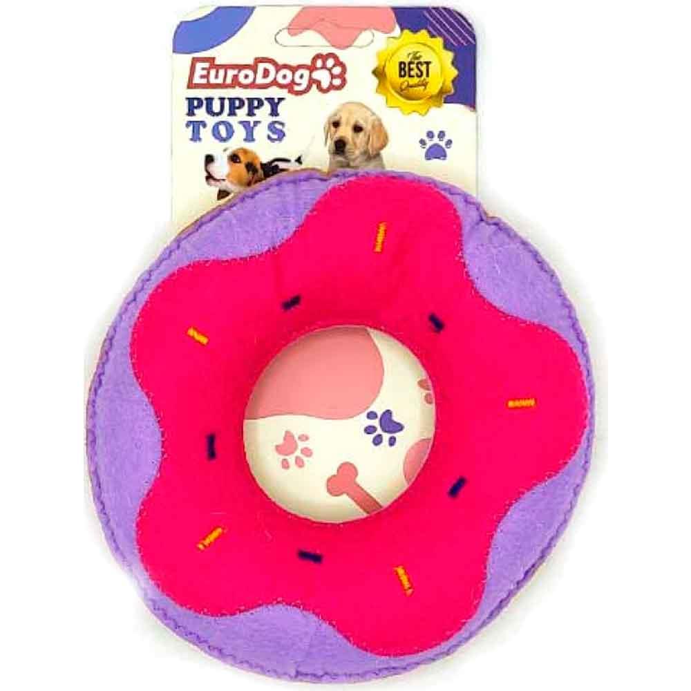 EuroDog Puppy Pet Toys Lila Donut Şeklinde Köpek Oyuncağı 8681144195849 Amazon Pet Center