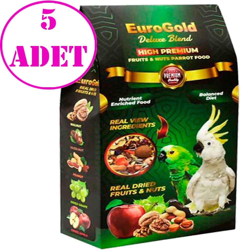 EuroGold Deluxe Blend Meyveli ve Kuruyemişli Papağan Yemi 650 Gr 5 AD 32132588 Amazon Pet Center