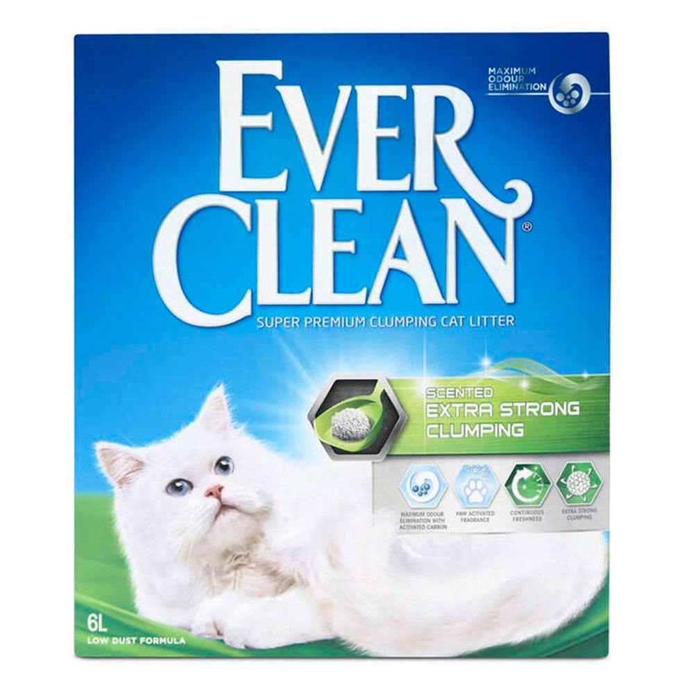 Ever Clean Extra Strong Ekstra Güçlü Kokulu Kedi Kumu 6 Lt 5060255492185 Amazon Pet Center