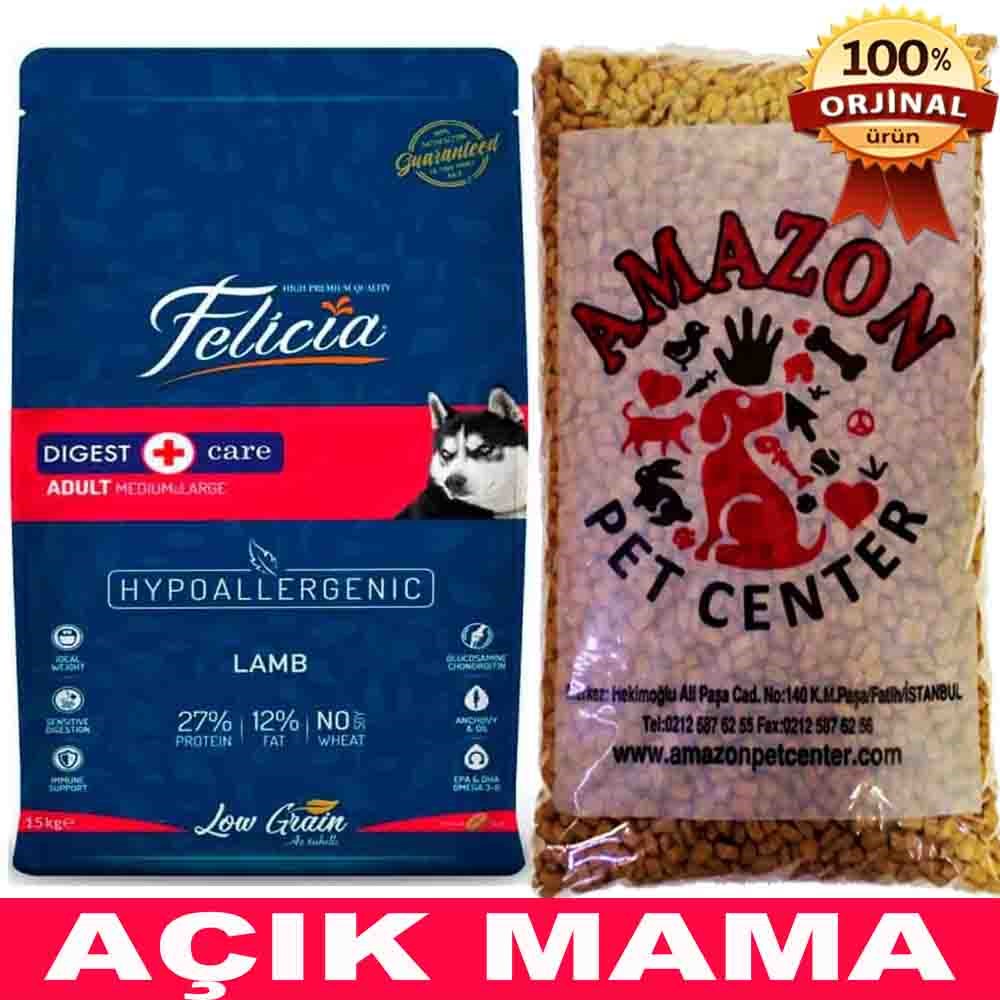 Felicia Köpek Maması Kuzu Etli Az Tahıllı Açık 1 Kg 32105070 Amazon Pet Center