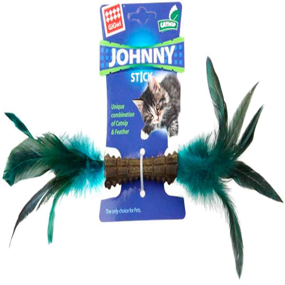 Gigwi Kedi Oyuncağı Johnny Stick Catnipli Doğal Yeşil Çift Tüylü 846295070683 Amazon Pet Center
