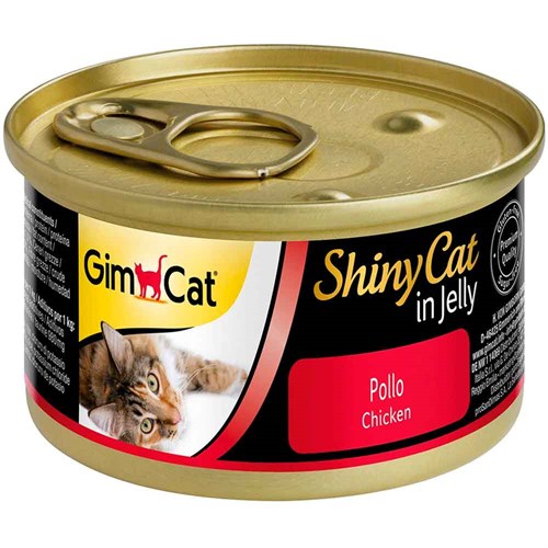 Gimcat Shiny Cat Jel İçinde Tavuklu Kedi Konservesi 70 gr 4002064413112 Gimpet Yetişkin Kedi Konserve Mamaları Amazon Pet Center