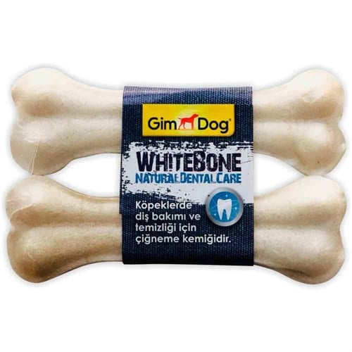 GimDog Köpek Ödülü Kemik 14 Cm 2 Li Beyaz 8009632054872 Gimpet Yenilebilir Pres Köpek Kemikleri Amazon Pet Center