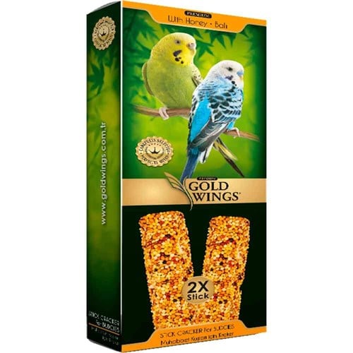 Gold Wings Premium Muhabbet Krakeri Ballı Kutu 2'li Paket 8680468041986 Gold Wings Premium Kuş Krakerleri Amazon Pet Center
