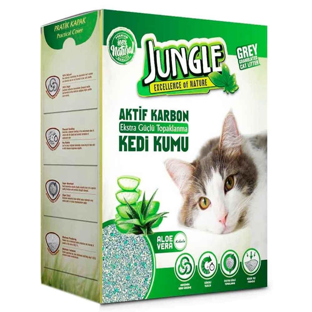 Jungle Aktif Karbon Aloe Vera Kokulu Kedi Kumu 6 Litre 8681299607297 Amazon Pet Center