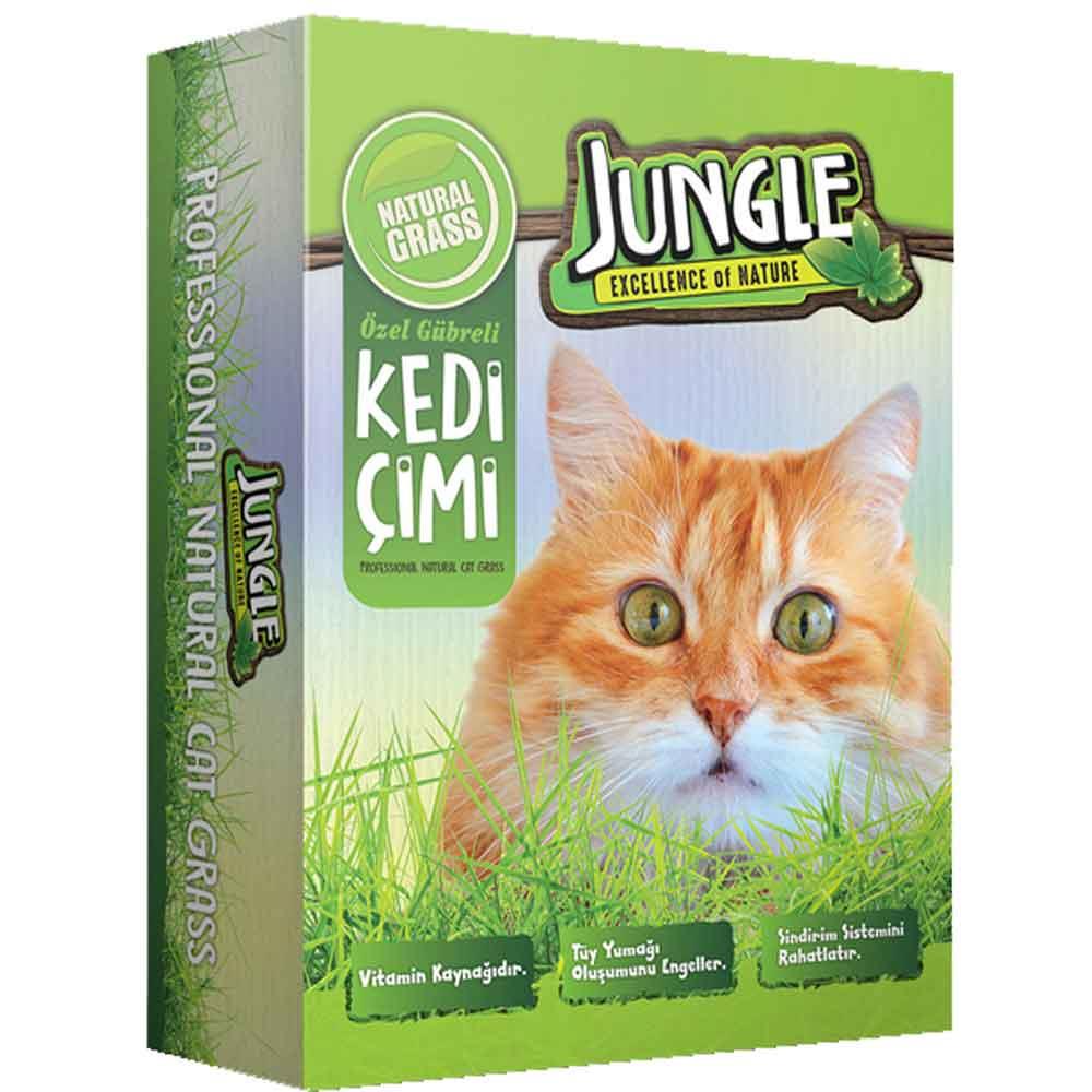 Jungle Kedi Çimi Kutulu (Fileli) 8680468047827 Amazon Pet Center