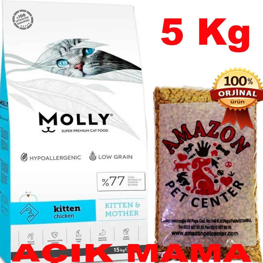 Molly Kitten Tavuklu Yavru Kedi Maması Açık 5 Kg 32136159 Amazon Pet Center