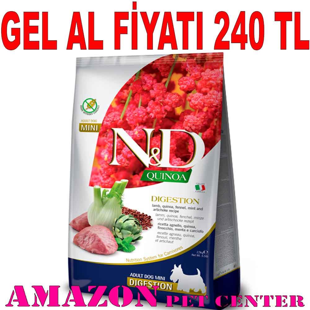 ND Quinoa Digestion Mini Köpek Maması Kuzulu 800 GR