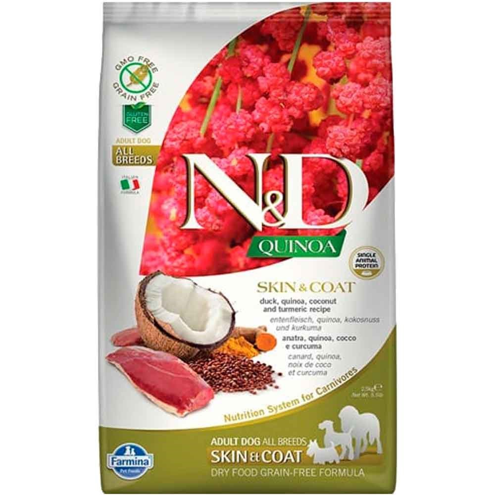 N&D Quinoa Skin Coat Ördek Yetişkin Köpek Maması 7 Kg 8010276035660 Amazon Pet Center