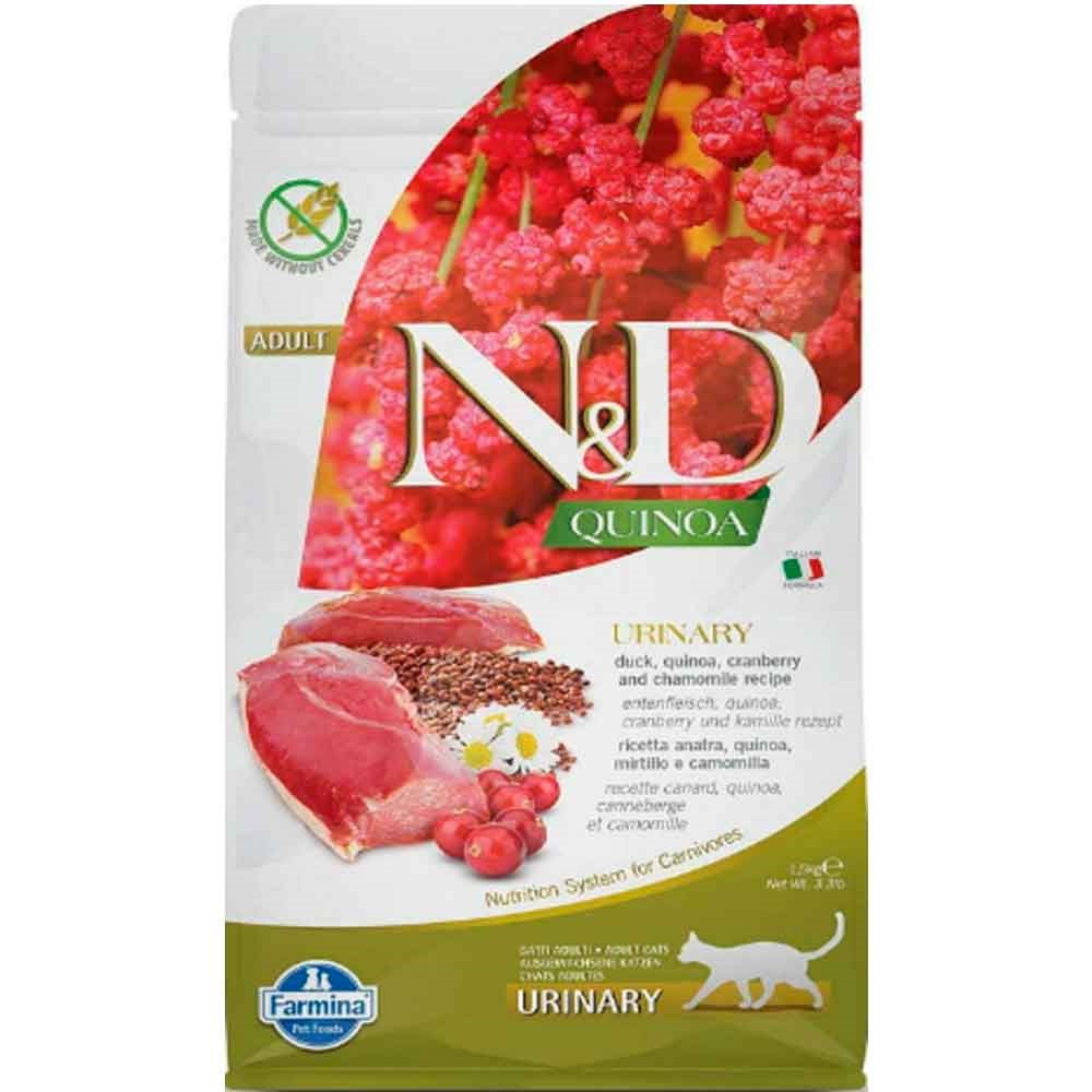 ND Quinoa Tahılsız Ördek Etli Urinary Kedi Maması 1,5 kg 8010276035820 Amazon Pet Center