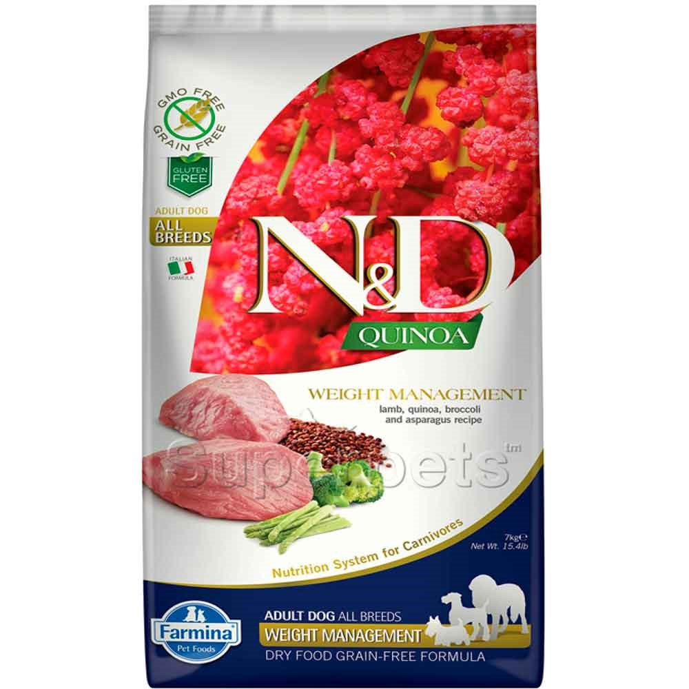 N&D Quinoa Tahılsız Weight Management Kuzu Etli Tüm Irk Köpek Maması 7 Kg 8010276035646 Amazon Pet Center