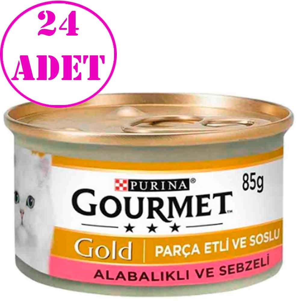 Proplan Gourmet Gold Alabalık ve Sebzeli Kedi Konservesi 85 Gr 24 AD 32104837 Amazon Pet Center