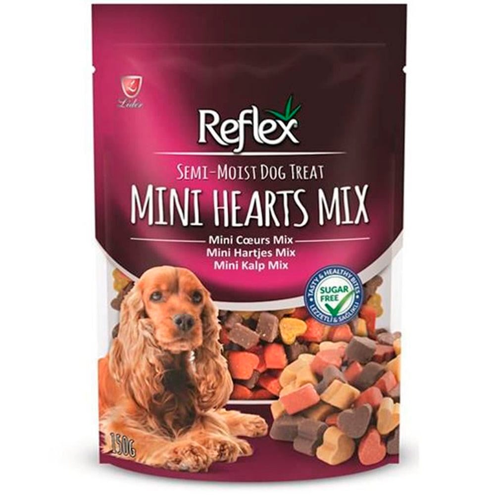 Reflex Karışık Renkli Mini Kalpli Yumuşak Köpek Ödülü 150gr 8698995025317 Amazon Pet Center