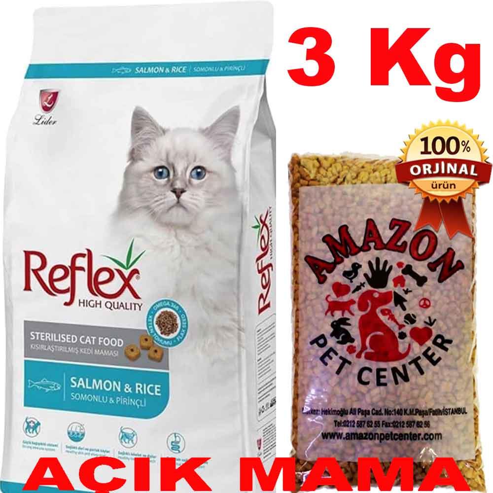 Reflex Kısır Somonlu Kedi Maması Açık 3 Kg 32117394 Amazon Pet Center