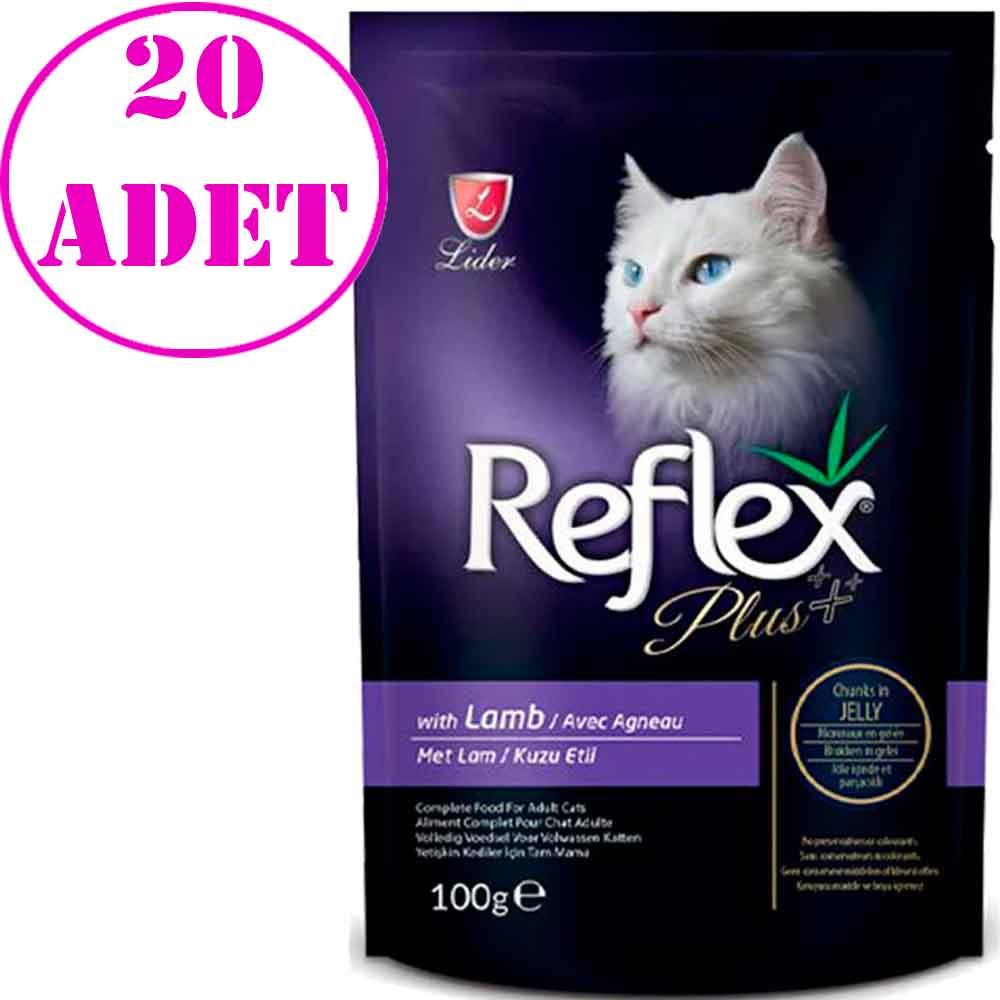 Reflex Plus Pouch Dana Etli Kedi Konservesi 100 Gr 20 AD 32108903 Amazon Pet Center