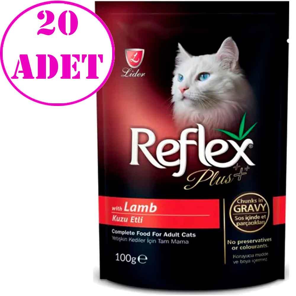 Reflex Plus Pouch Kuzulu Kedi Konservesi 100 Gr 20 AD 32108897 Amazon Pet Center