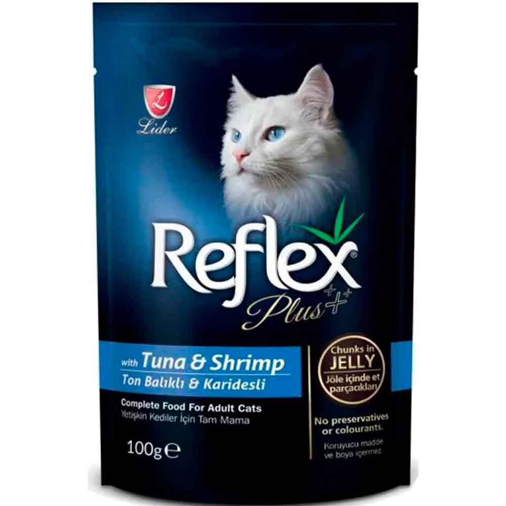 Reflex Plus Pouch Ton Balıklı ve Karidesli Yetişkin Kedi Konservesi 100 Gr 8698995012478 Amazon Pet Center