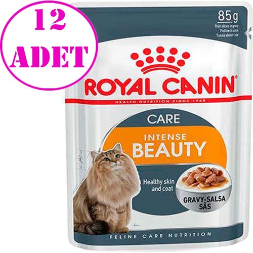 Royal Canin İntense Beauty Kedi Konserve 85 Gr 12 Adet 32109085 Royal Canin Yetişkin Kedi Konserve Mamaları Amazon Pet Center