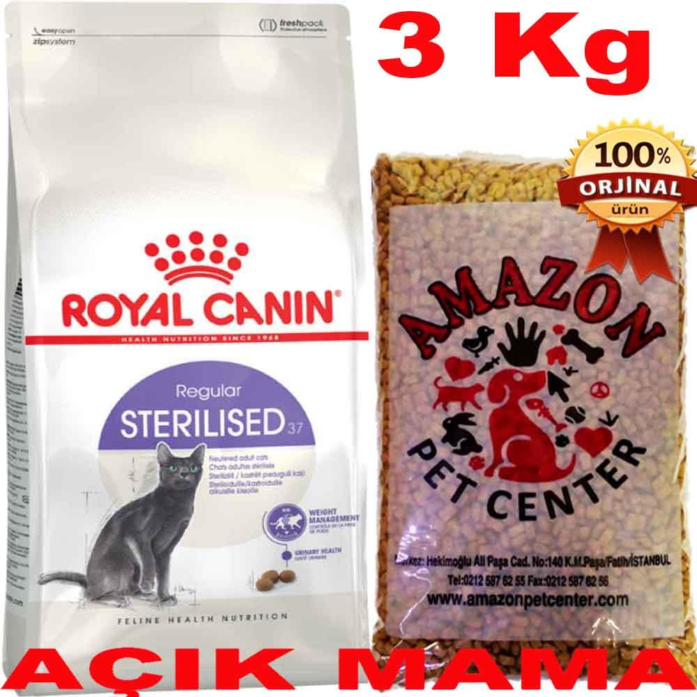Royal Canin Sterilised Kedi Maması Açık 3 Kg 32117080 Amazon Pet Center
